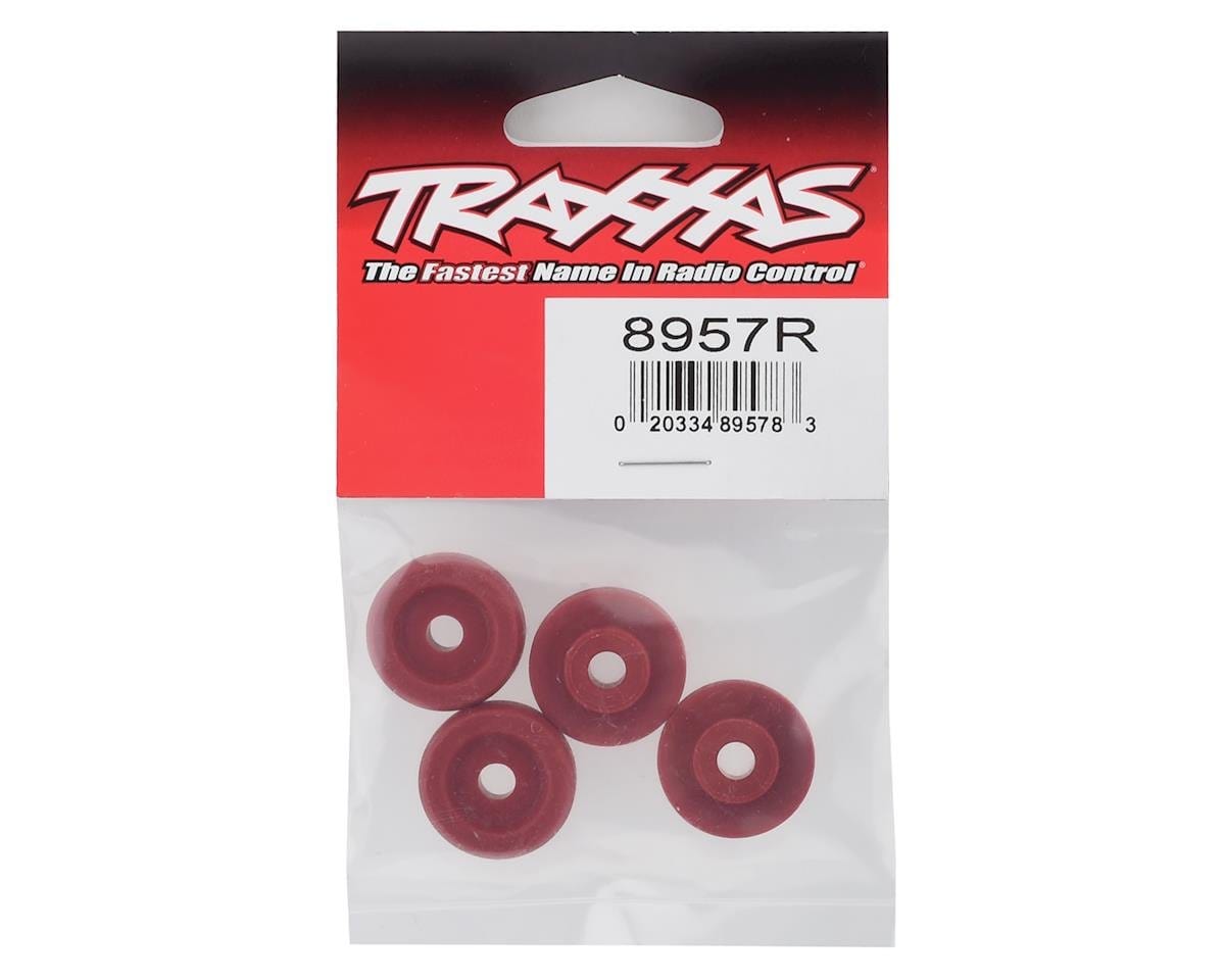 Traxxas 8957R MAXX Wheel Washers Red (4) Traxxas RC CARS - PARTS