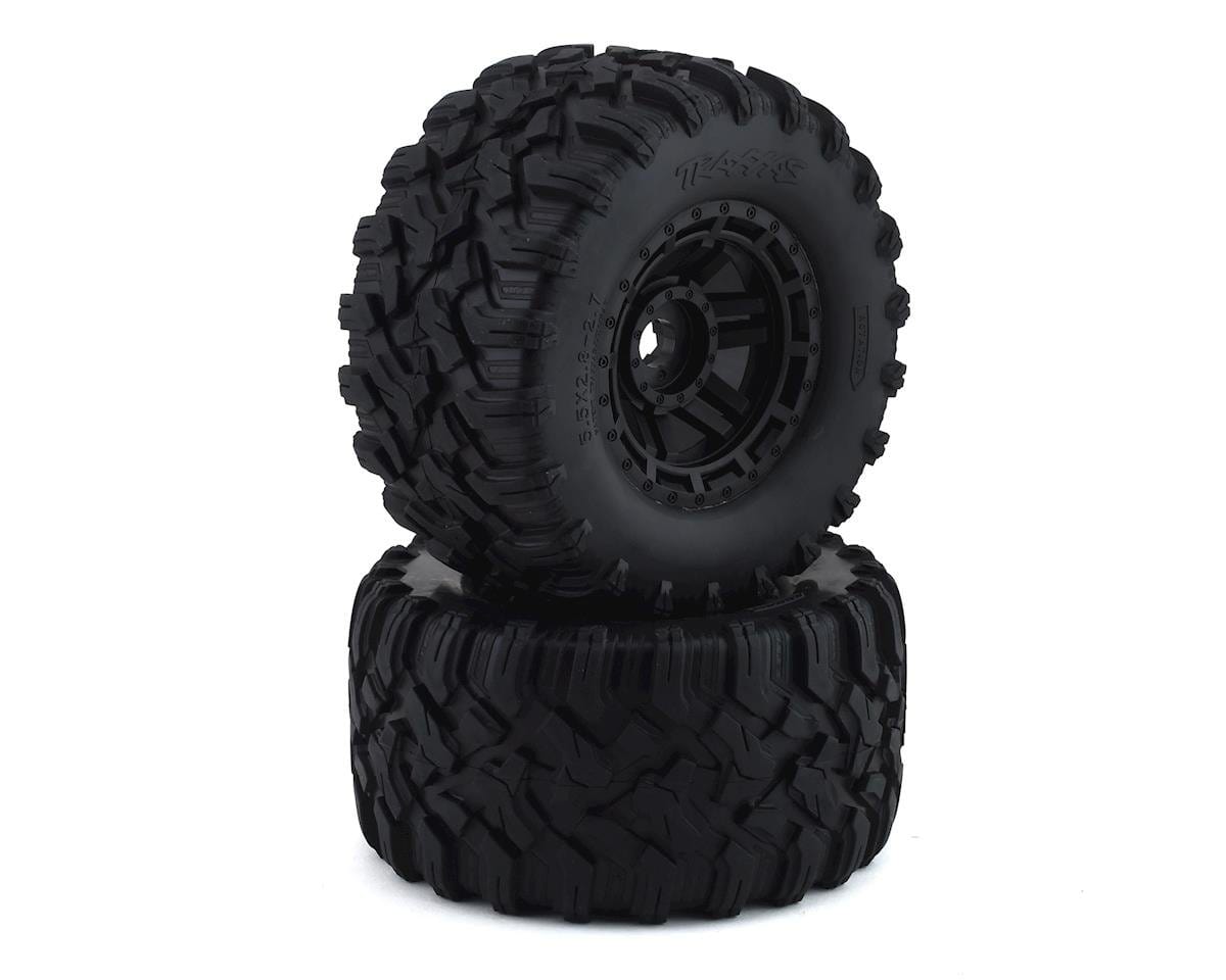 Traxxas 8972 Maxx 2.8inch All-Terrain Pre-Mounted Tires Black (2) Traxxas RC CARS - PARTS