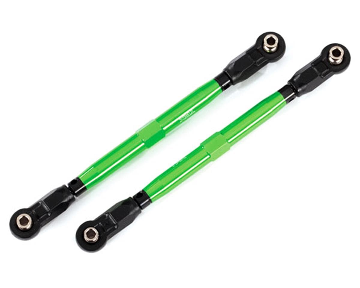 Traxxas 8997G WideMaxx Aluminum Toe Link Tubes (Green) (2) (Use with TRA8995 WideMaxx Suspension Kit) - Hobbytech Toys
