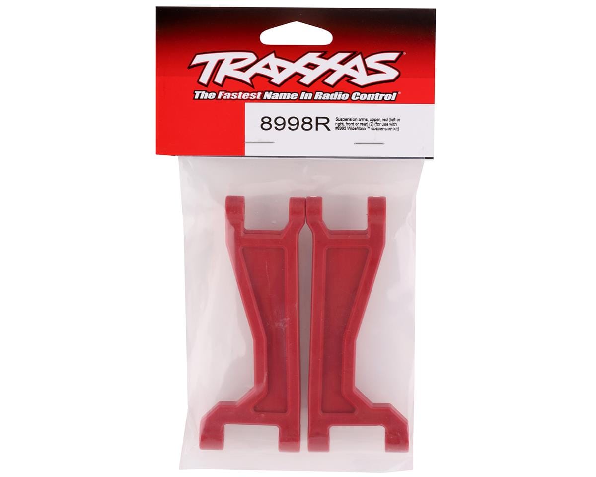 Traxxas 8998R Maxx WideMaxx Upper Suspension Arms (Red) (2) - Hobbytech Toys
