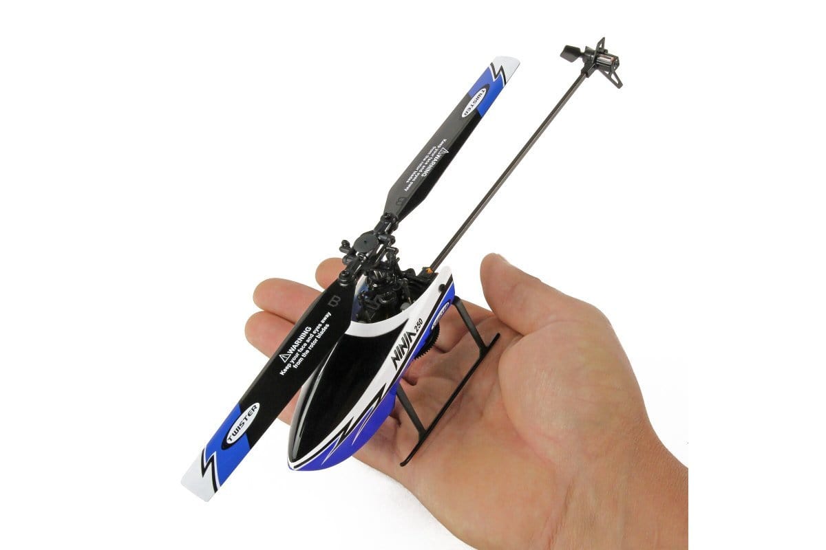 Twister Ninja 250 Blue Flybarless 6ch RC Helicopter RTF Twister RC HELICOPTERS