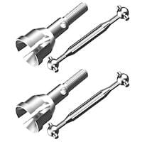 UDI RC U1601-027 Metal Rear Dog Bones & Axles (2) - Hobbytech Toys