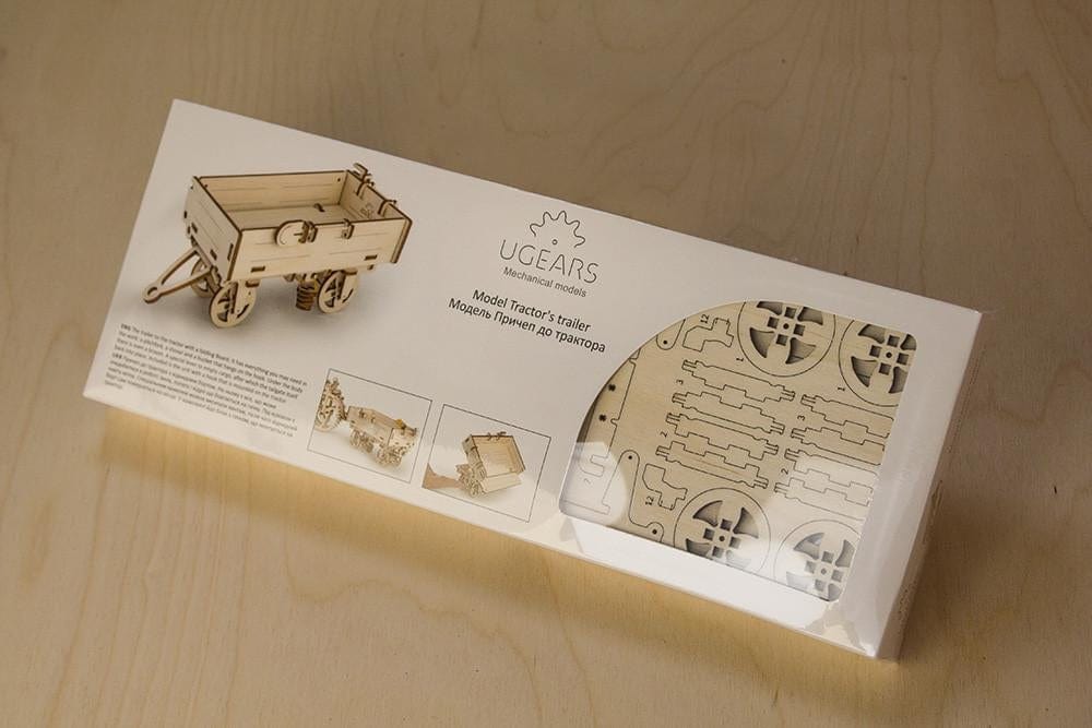 UGEARS 70006 Trailer For Tractor Wooden Model Kit Ugears U Gears