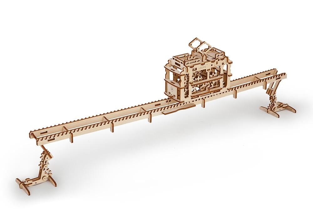 UGEARS 70008 Tram On Rails Wooden Model Kit Ugears U Gears
