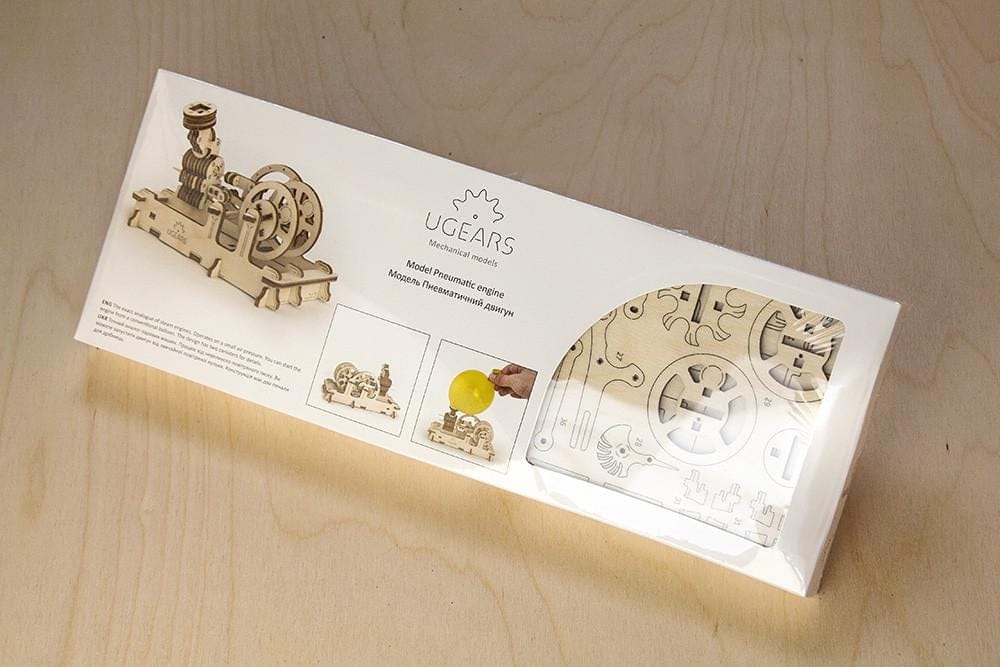 UGEARS 70009 Pneumatic Engine Wooden Model Kit Ugears U Gears