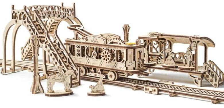 UGEARS 70028 Tram Line Wooden Model Kit Ugears U Gears