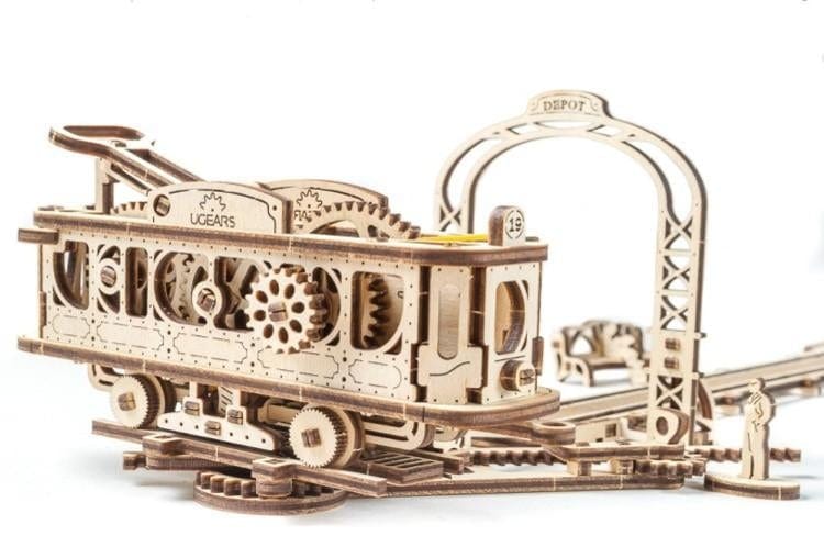 UGEARS 70028 Tram Line Wooden Model Kit Ugears U Gears