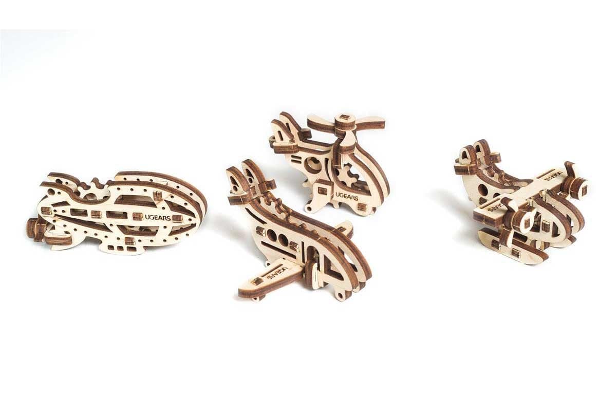 UGEARS 70041 U-Fidget Aircraft Wooden Model Kit Ugears U Gears