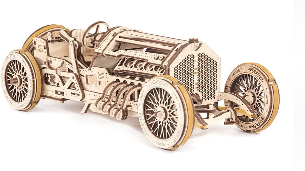 UGEARS 70044 U-9 Grand Prix Car Wooden Model Kit Ugears U Gears