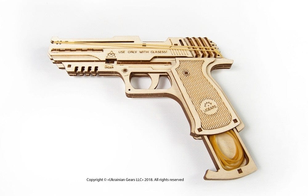 UGEARS 70047 Wolf-01 Handgun Wooden Model Kit Ugears U Gears