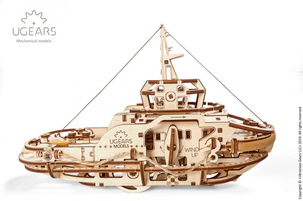 UGEARS 70078 Tugboat Wooden Model Kit Ugears U Gears