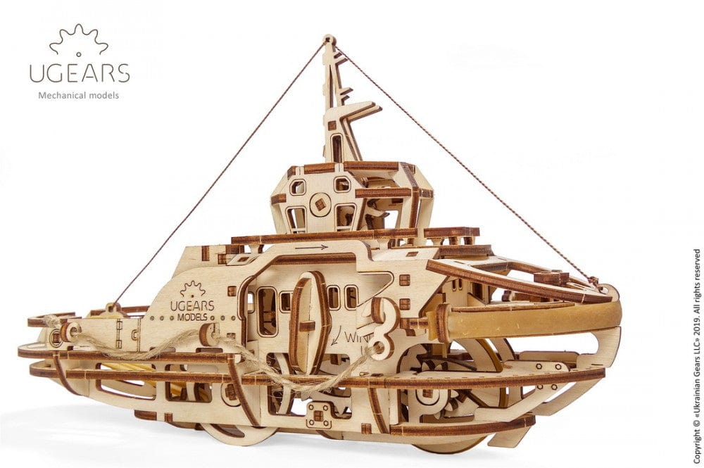 UGEARS 70078 Tugboat Wooden Model Kit Ugears U Gears