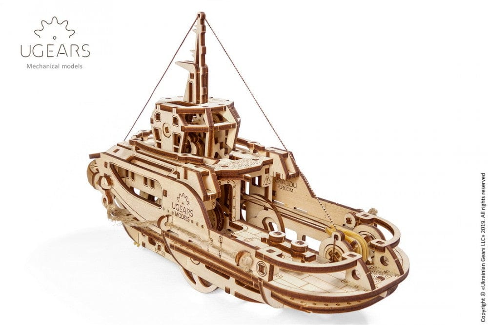 UGEARS 70078 Tugboat Wooden Model Kit Ugears U Gears