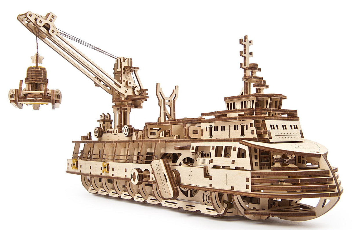 UGEARS 70135 Research Vessel Wooden Model Kit Ugears U Gears