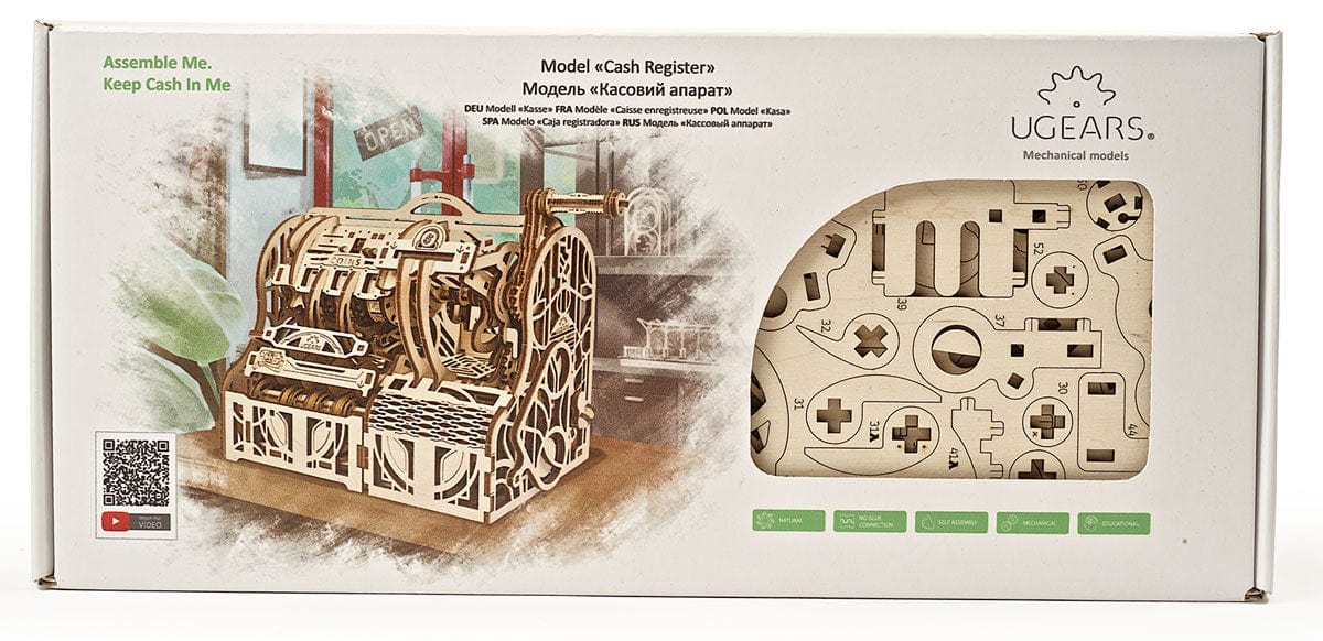 UGEARS 70136 Cash Register Wooden Model Kit Ugears U Gears