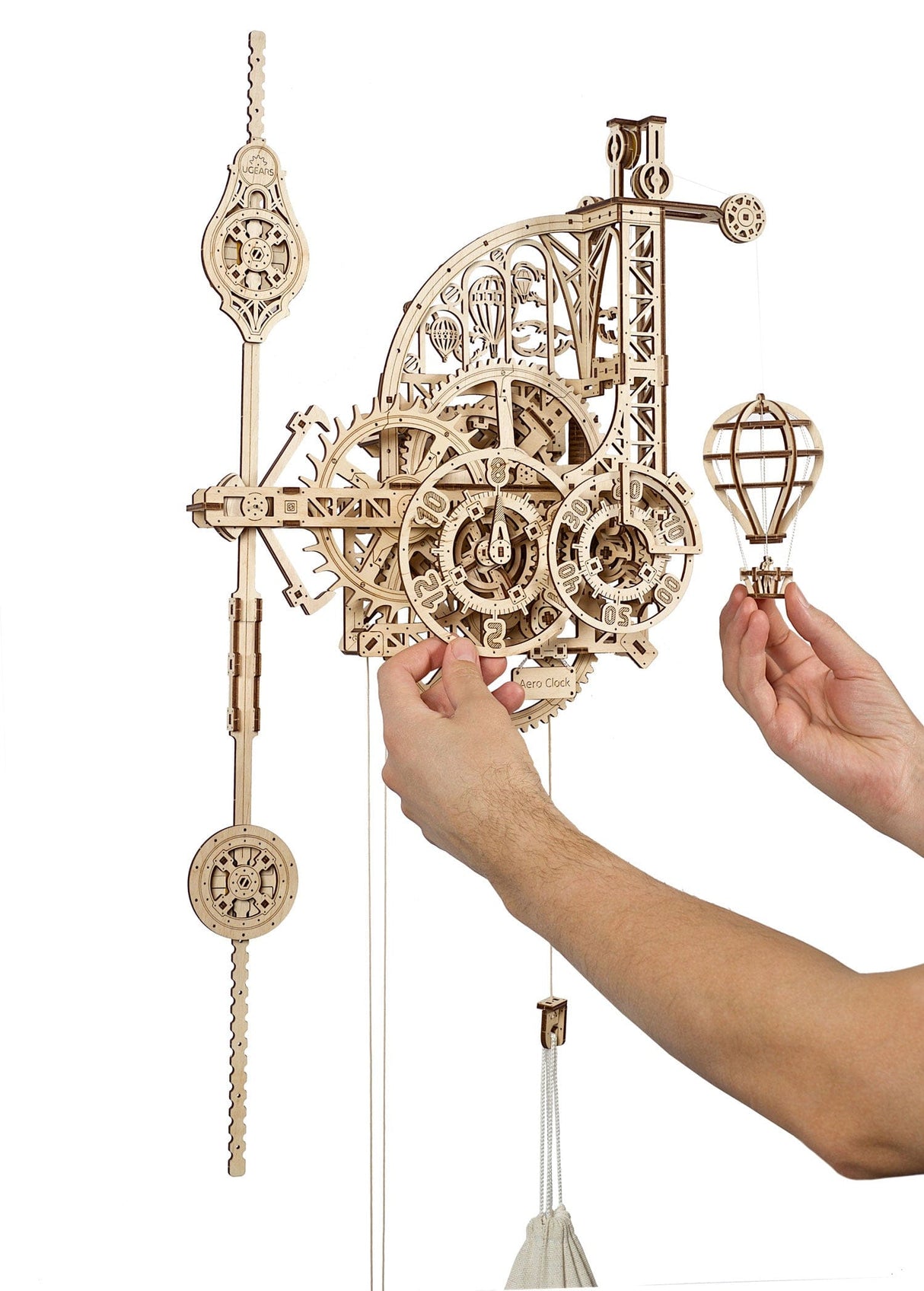 UGEARS 70154 Aero Clock Wooden Model Kit Ugears U Gears
