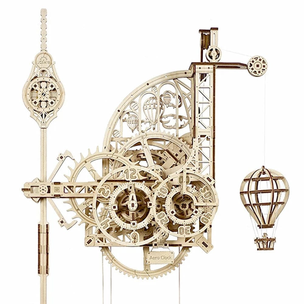 UGEARS 70154 Aero Clock Wooden Model Kit Ugears U Gears