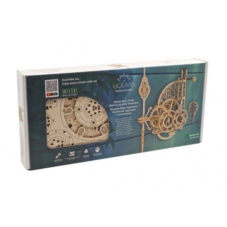 UGEARS 70154 Aero Clock Wooden Model Kit Ugears U Gears