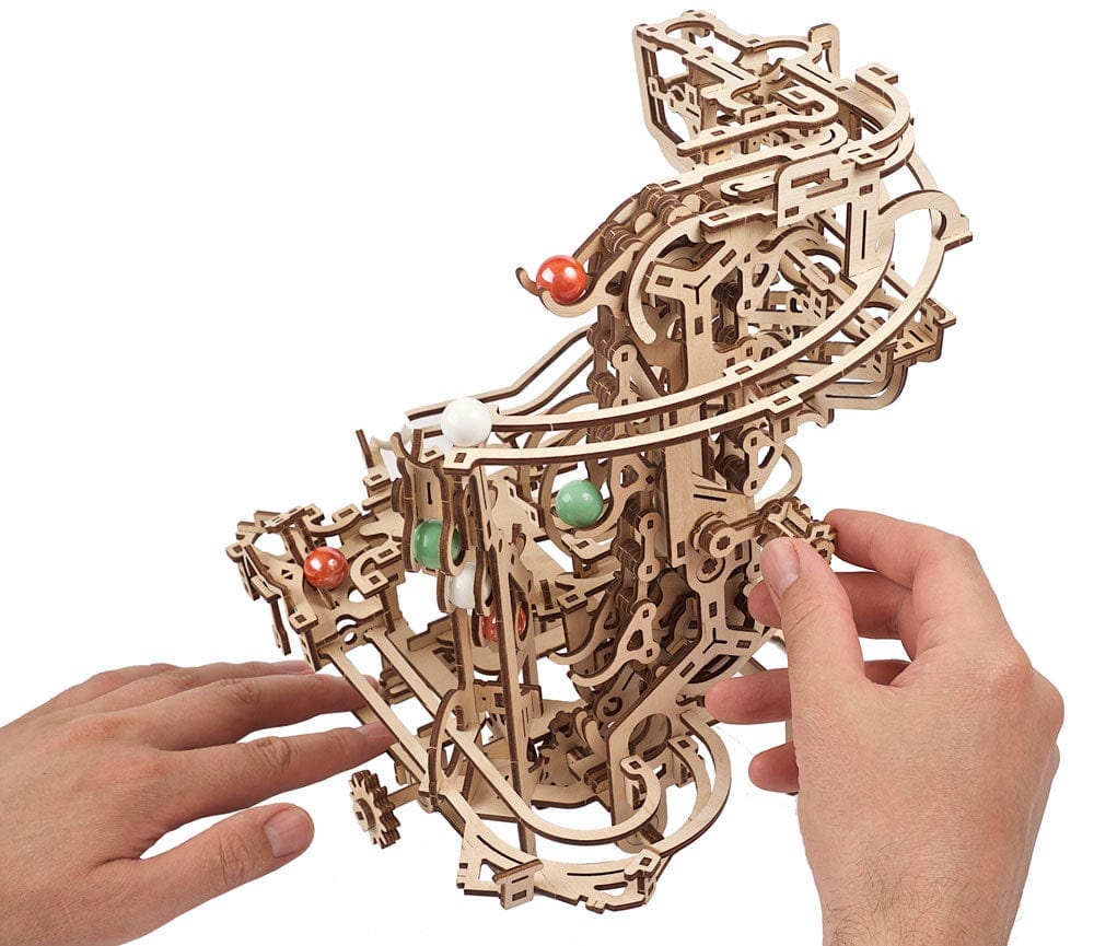 UGEARS 70156 Marble Run Chain Hoist Wooden Model Kit Ugears U Gears