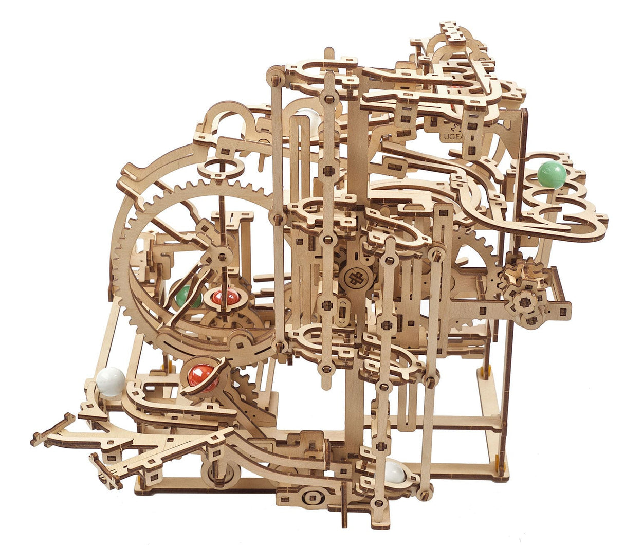 UGEARS 70157 Marble Run - Stepped Hoist Wooden Model Kit - Hobbytech Toys