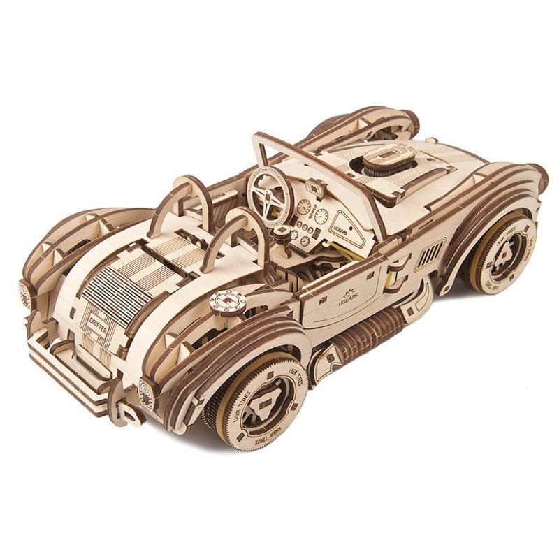 UGEARS 70161 Drift Cobra Racing Car Wooden Model Kit - Hobbytech Toys