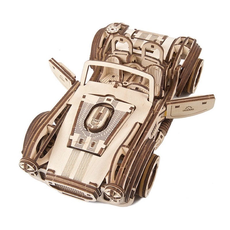 UGEARS 70161 Drift Cobra Racing Car Wooden Model Kit - Hobbytech Toys