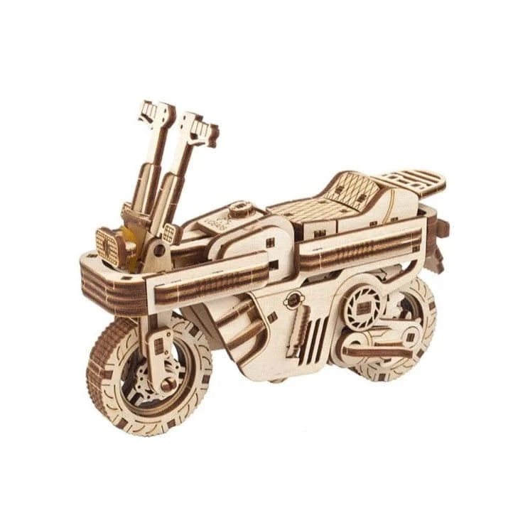 UGEARS 70168 Moto Compact Folding Scooter Wooden Model Kit - Hobbytech Toys