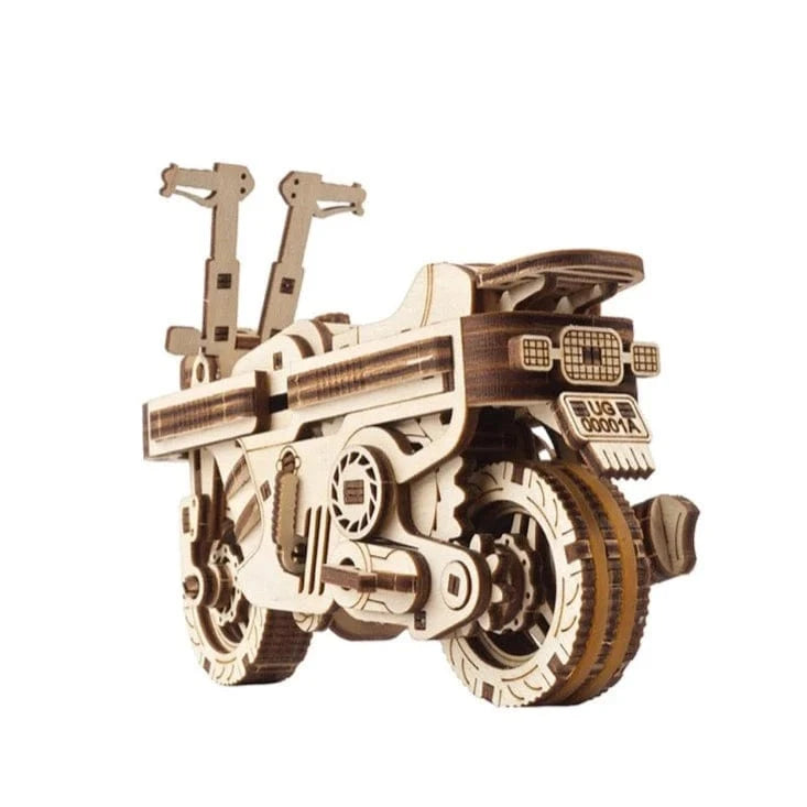 UGEARS 70168 Moto Compact Folding Scooter Wooden Model Kit - Hobbytech Toys
