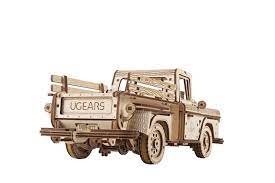 UGEARS 70171 Lumberjack Pickup Truck Wooden Model Kit - Hobbytech Toys