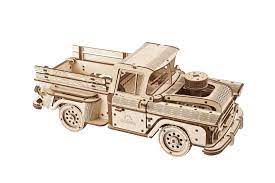 UGEARS 70171 Lumberjack Pickup Truck Wooden Model Kit - Hobbytech Toys