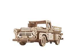 UGEARS 70171 Lumberjack Pickup Truck Wooden Model Kit - Hobbytech Toys