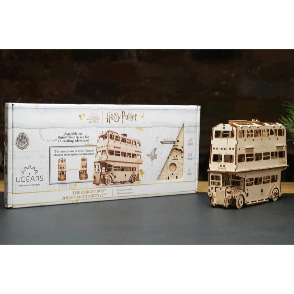 UGEARS 70172 Harry Potter The Knight Bus Wooden Model Kit - Hobbytech Toys
