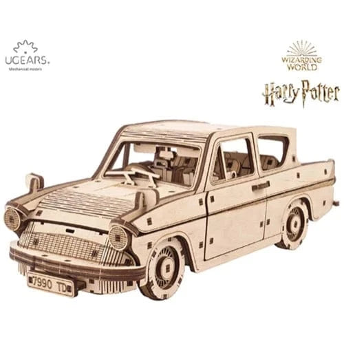 UGEARS 70173 Harry Potter Flying Ford Anglia Wooden Model Kit - Hobbytech Toys