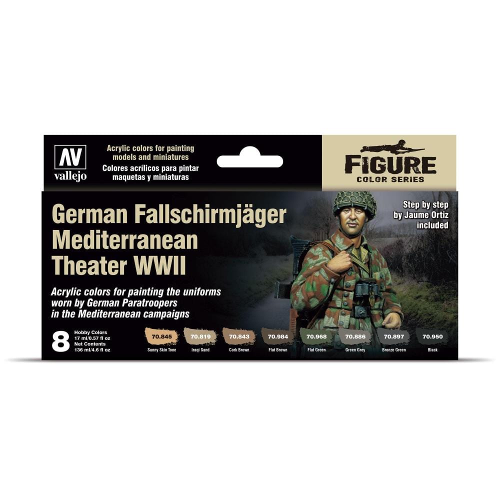 Vallejo 70188 Model Colour German Fallschirmjager Mediterranean Theater WWII - Hobbytech Toys