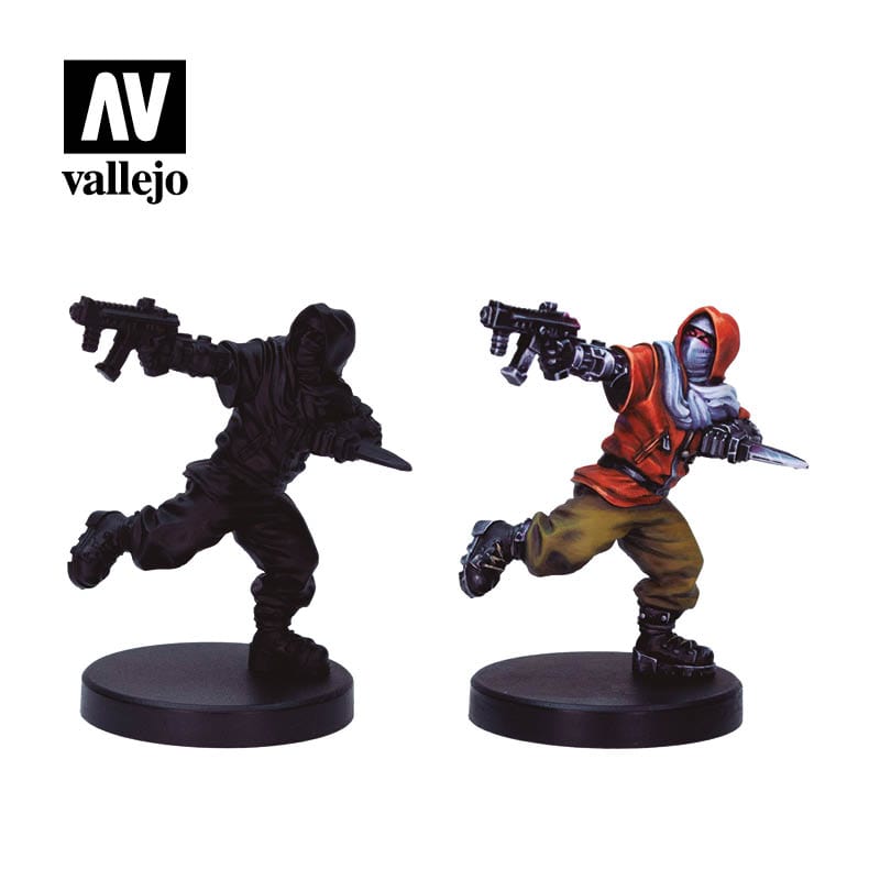 Vallejo 72307 Game Colour Cyberpunk Combat Zone 8 Colour Acrylic Paint Set w/ Nemo miniature Vallejo PAINT, BRUSHES & SUPPLIES