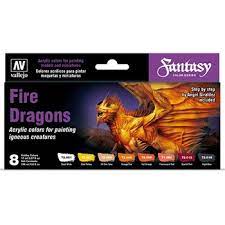 Vallejo 72312 Game Colour Fantasy Fire Dragons - Hobbytech Toys