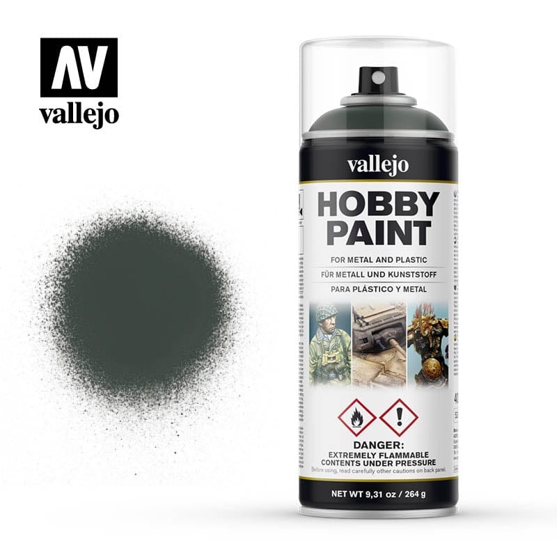 Vallejo Aerosol Dark Green 400ml Vallejo PAINT, BRUSHES & SUPPLIES
