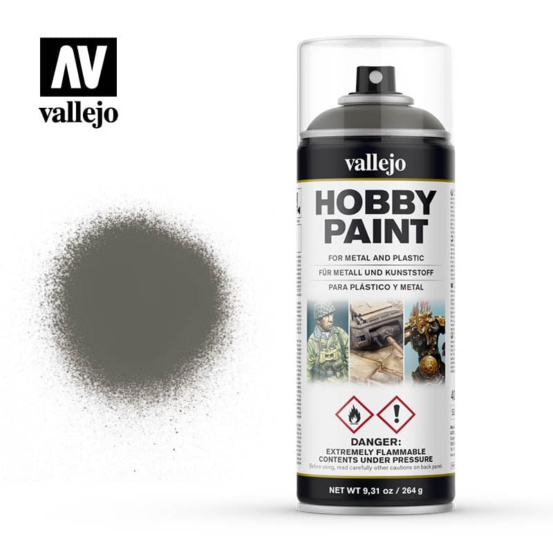 Vallejo Aerosol German Field Grey 400ml Vallejo PAINT, BRUSHES & SUPPLIES