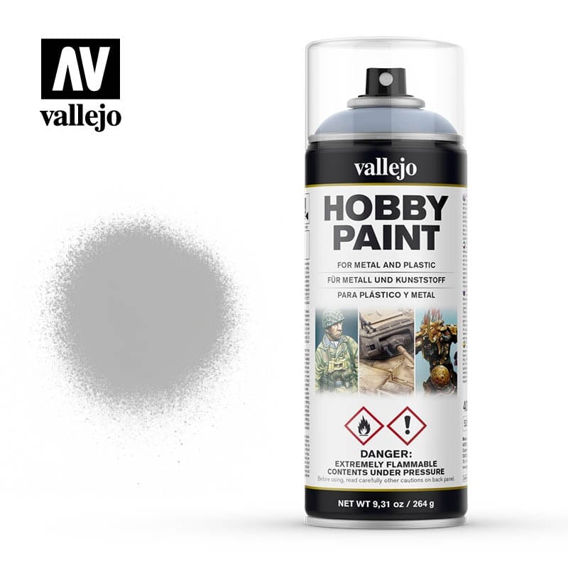 Vallejo Aerosol Grey Primer 400ml Vallejo PAINT, BRUSHES & SUPPLIES