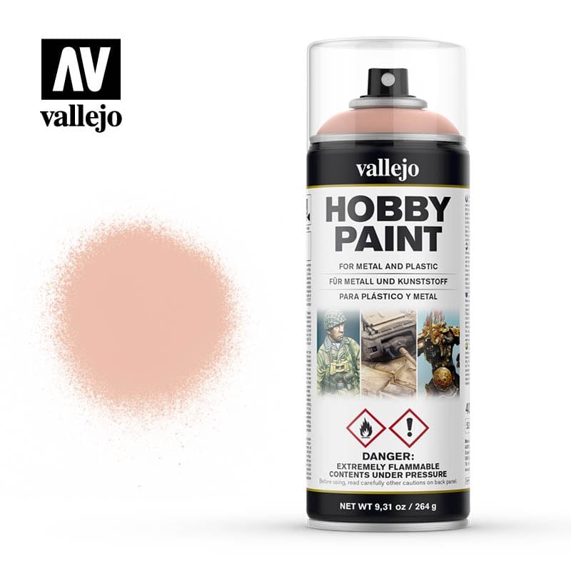 Vallejo Aerosol Pale Flesh 400ml Vallejo PAINT, BRUSHES & SUPPLIES