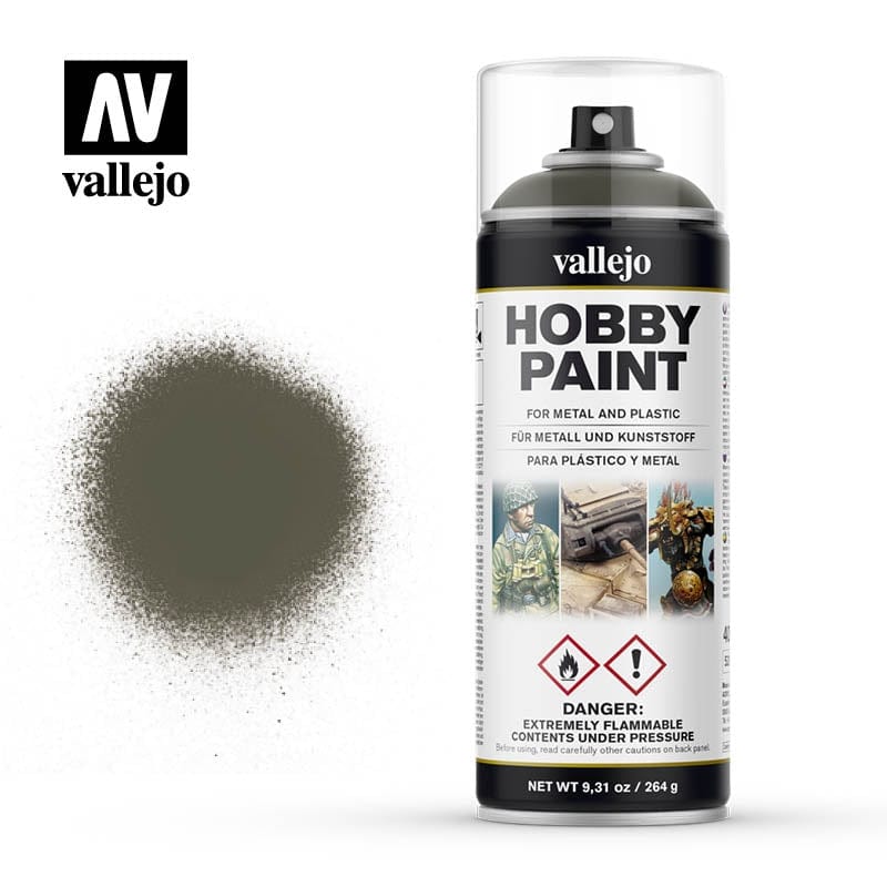 Vallejo Aerosol Russian Green 4Bo 400ml Vallejo PAINT, BRUSHES & SUPPLIES