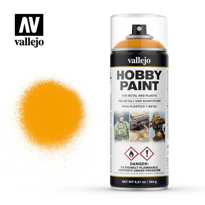 Vallejo Aerosol Sun Yellow 400ml Vallejo PAINT, BRUSHES & SUPPLIES