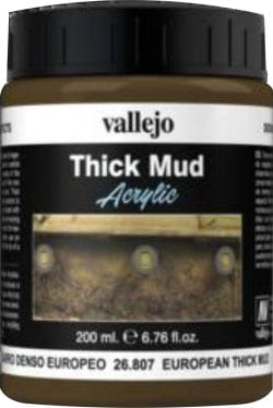 Vallejo Diorama EffecTS European Thick Mud 200ml Vallejo PAINT, BRUSHES & SUPPLIES