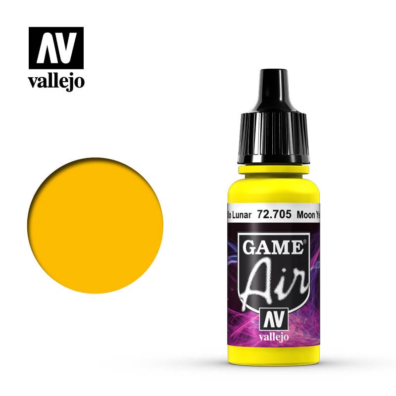 Vallejo Game Air Moon Yellow 17ml Vallejo PAINT, BRUSHES & SUPPLIES