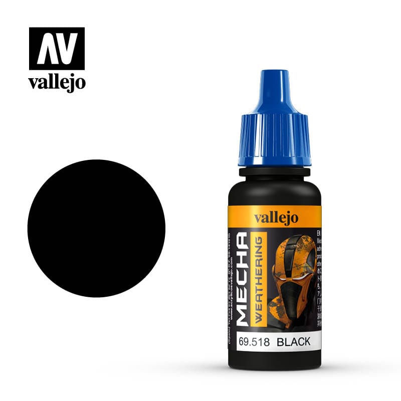 Vallejo Mecha Colour Black Wash 17ml Acrylic Vallejo PAINT, BRUSHES & SUPPLIES
