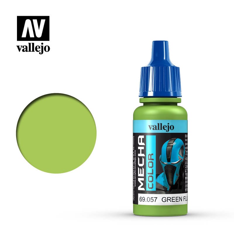 Vallejo Mecha Colour Green Fluorescent 17ml Acrylic Vallejo PAINT, BRUSHES & SUPPLIES
