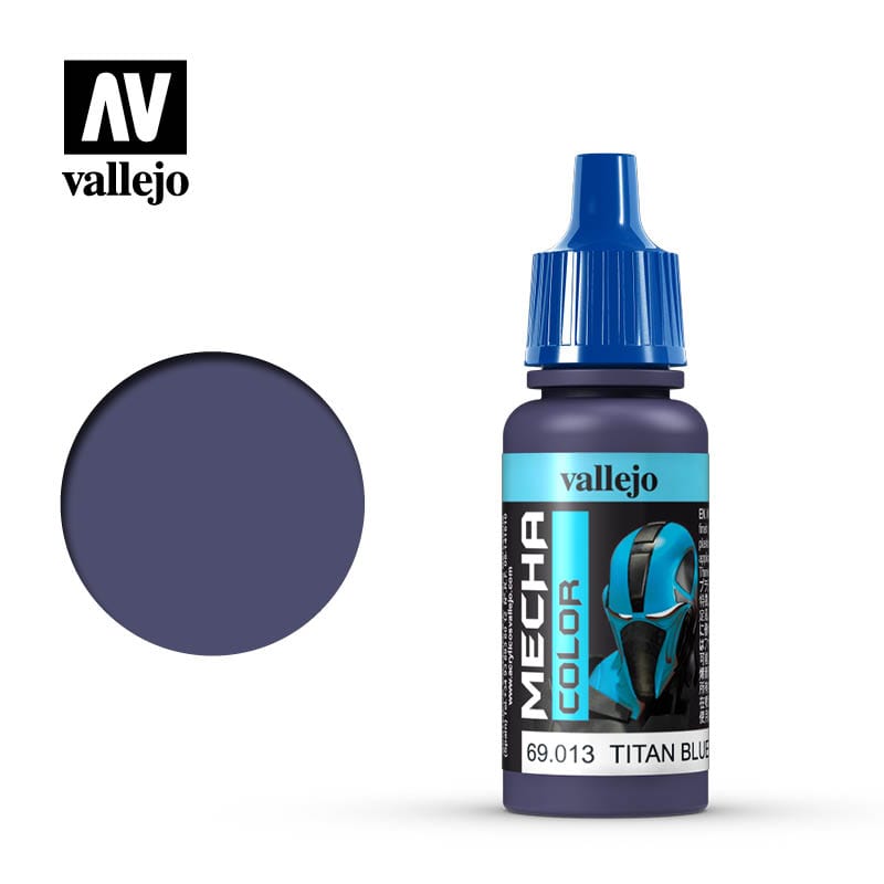 Vallejo Mecha Colour Titan Blue 17ml Acrylic Vallejo PAINT, BRUSHES & SUPPLIES
