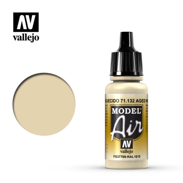 Vallejo Model Air Aged White 17ml Vallejo PAINT, BRUSHES & SUPPLIES