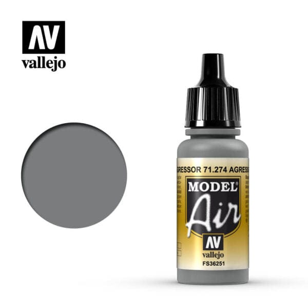 Vallejo Model Air Agressor Gray 17 ml Vallejo PAINT, BRUSHES & SUPPLIES
