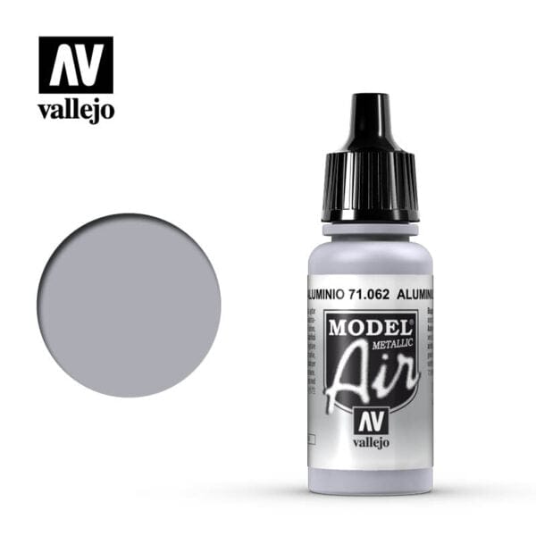 Vallejo Model Air 62 17ml Aluminium Vallejo PAINT, BRUSHES & SUPPLIES